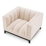 Eichholtz Chair Ditmar bouclé cream Resting upon a black finish base and upholstered in cream-coloured bouclé, Chair Ditmar will bring l