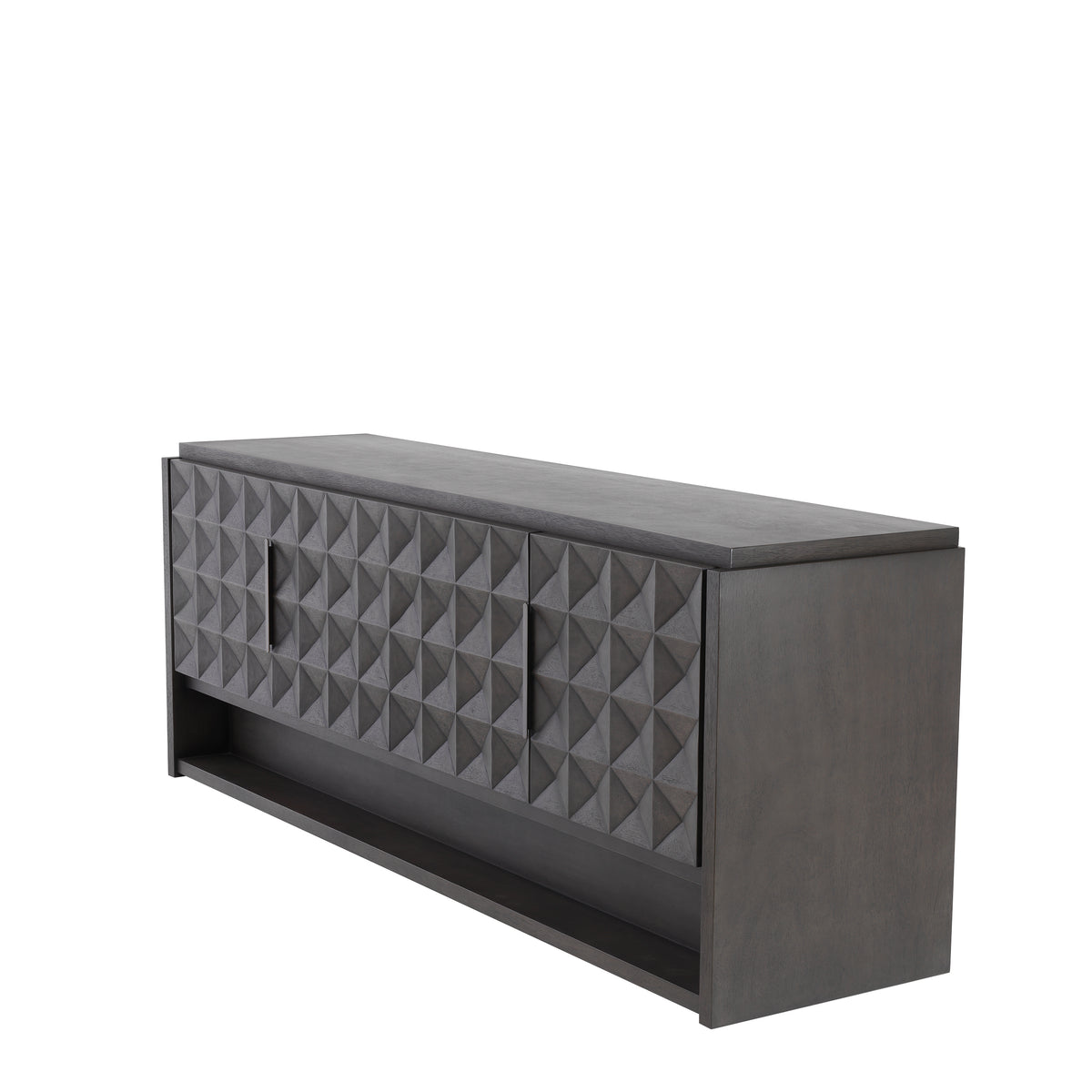 Eichholtz Dresser Jane mocha meranti 4 doors With its beautiful marquetry and antique brass finish handles, the Jane Dresser will give your inter