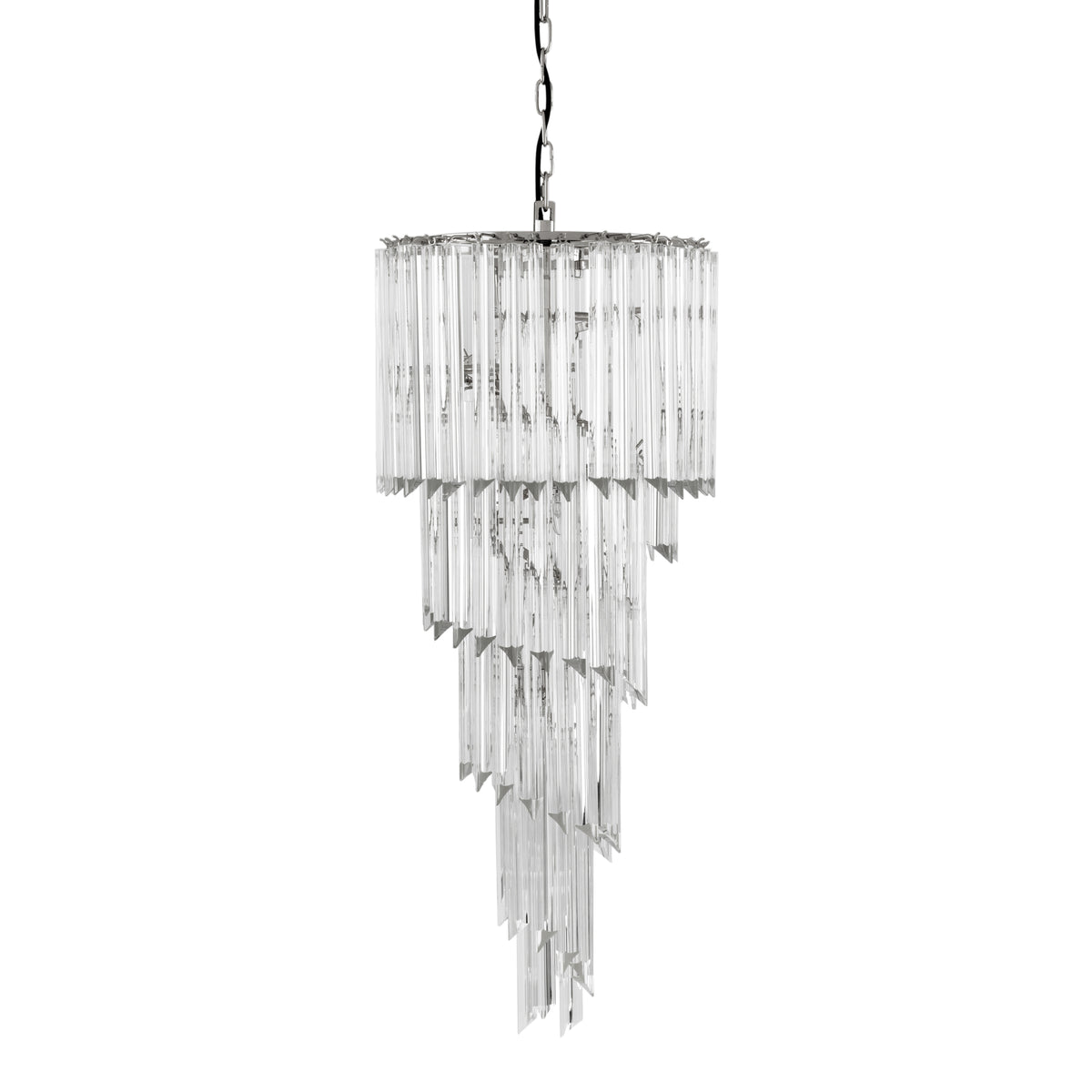 Eichholtz Chandelier Trapani Inspired by the luxury backdrops of glamorous film noir sets and Hollywood movies of the early 1940s