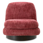 Eichholtz Swivel Chair Galiano terren bordeaux ebony oak veneer Transform a quiet corner with the Swivel Chair Galiano, now presented in rich Terren Bordeaux uphols - 3