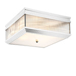 Eichholtz Ceiling Lamp Marly nickel finish Light up your ceiling with the glamorous Marly Ceiling Lamp. Rods of clear glass are set in the side
