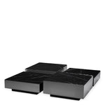 Eichholtz Coffee Table Esposito bronze finish black marble set of 4 Coffee Table Esposito gives any living area a fashionable feel thanks to its modern design. Differen
