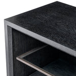 Eichholtz TV Cabinet Hennessey L charcoal grey oak veneer Bring a modern feel to your living room or entertainment space with TV Cabinet Hennessy L. Pairin