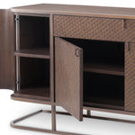 Eichholtz Dresser Napa Valley woven oak veneer Pairing Bauhaus style with a Mid-Century Modern look, the Napa Valley Dresser showcases a sleek stai