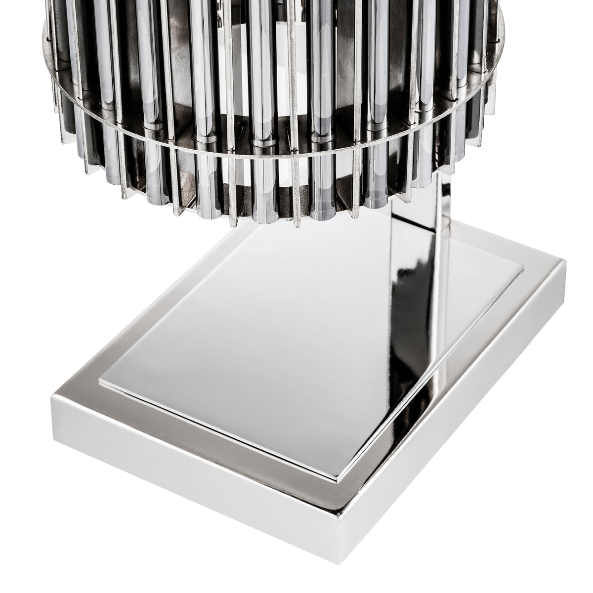 Eichholtz Table Lamp Pimlico nickel finish Channel the metallic modernity of the Pimlico Table Lamp into your home décor. The sleek lamp base w