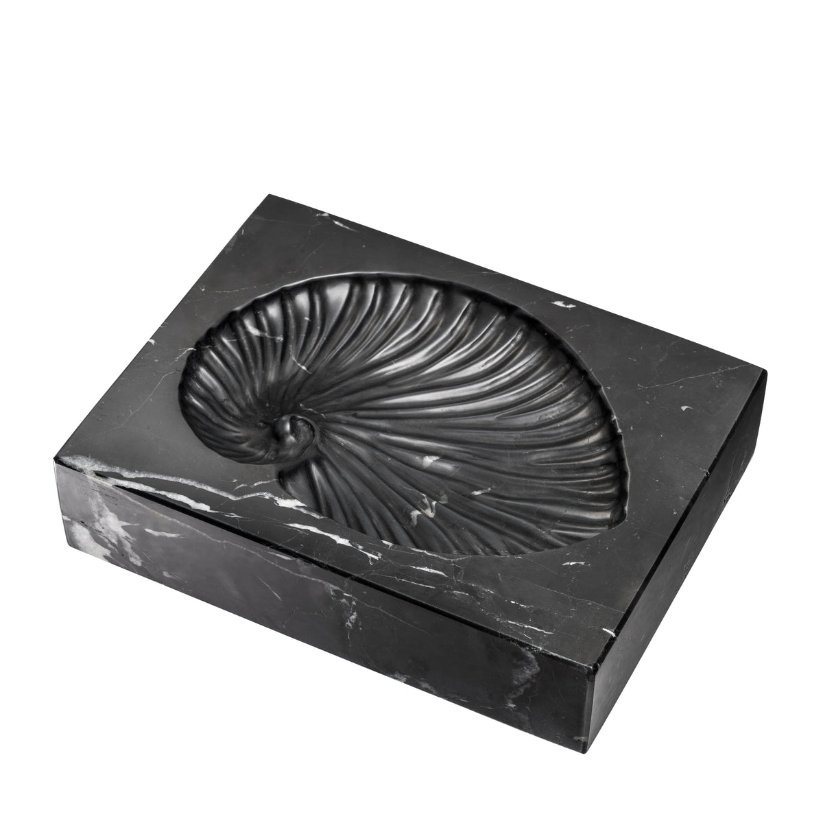 Eichholtz Object Conchiglia black marble Bring organic style into your home with the intricate Conchiglia object. This artsy object is crafte