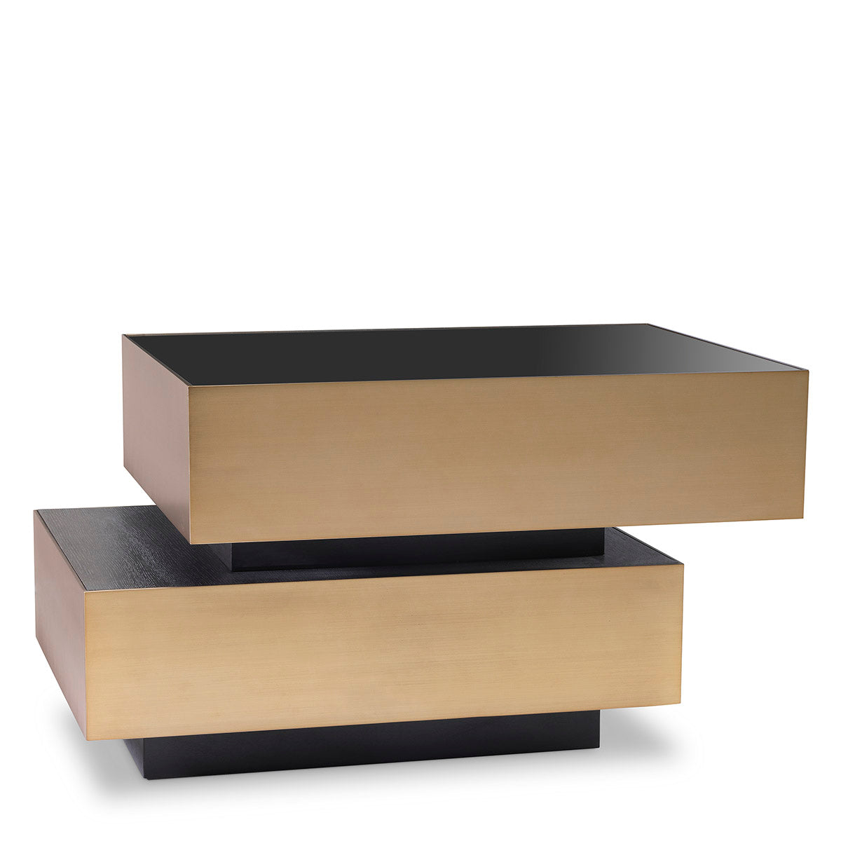Eichholtz Side Table Shelton brushed brass finish Create an extravagant new look in your living room with Side Table Shelton. This quirky design featu