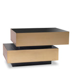 Eichholtz Side Table Shelton brushed brass finish Create an extravagant new look in your living room with Side Table Shelton. This quirky design featu