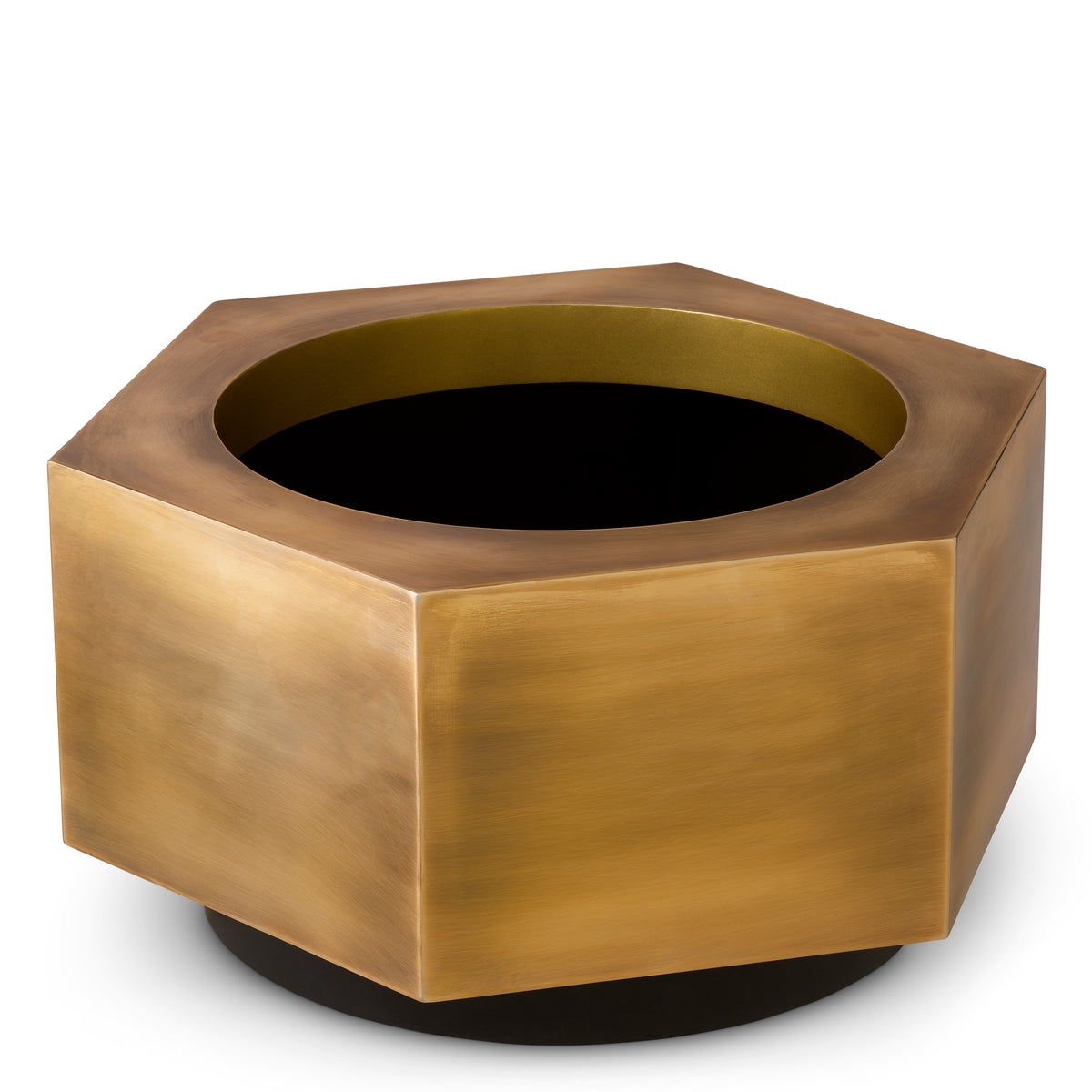 Eichholtz Planter Montura low vintage brass finish Transform your interior greenery with the Planter Montura in vintage brass finish, a handmade stainl - 2