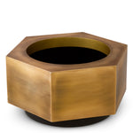 Eichholtz Planter Montura low vintage brass finish Transform your interior greenery with the Planter Montura in vintage brass finish, a handmade stainl - 2