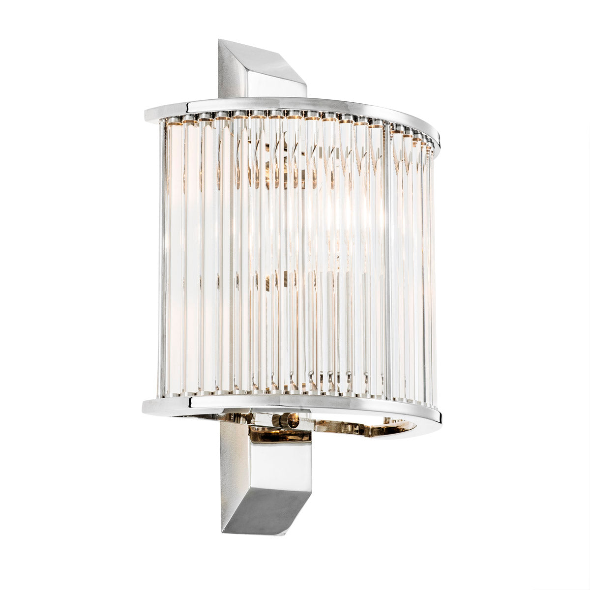 Eichholtz Wall Lamp Oakley nickel finish Channel glamour into your home décor with the Art Deco inspired Oakley Wall Lamp. By pairing vintage