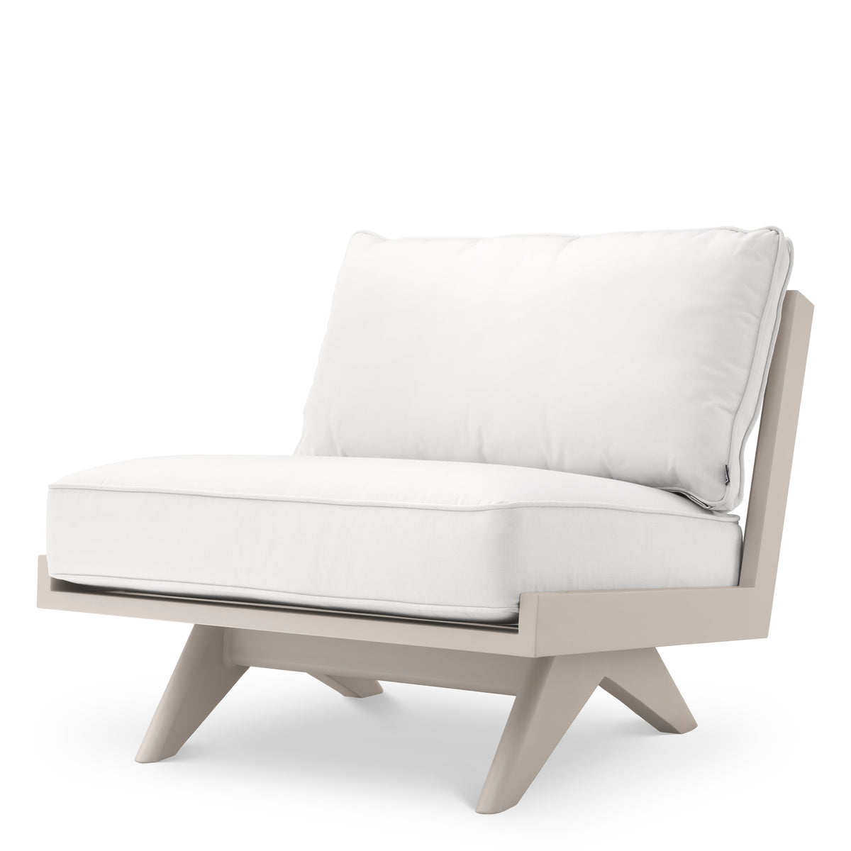 Eichholtz Outdoor Chair Lomax sand sunbrella canvas The Lomax Chair is fitted for a variety of outdoor scenarios, ranging from beach clubs and exotic re