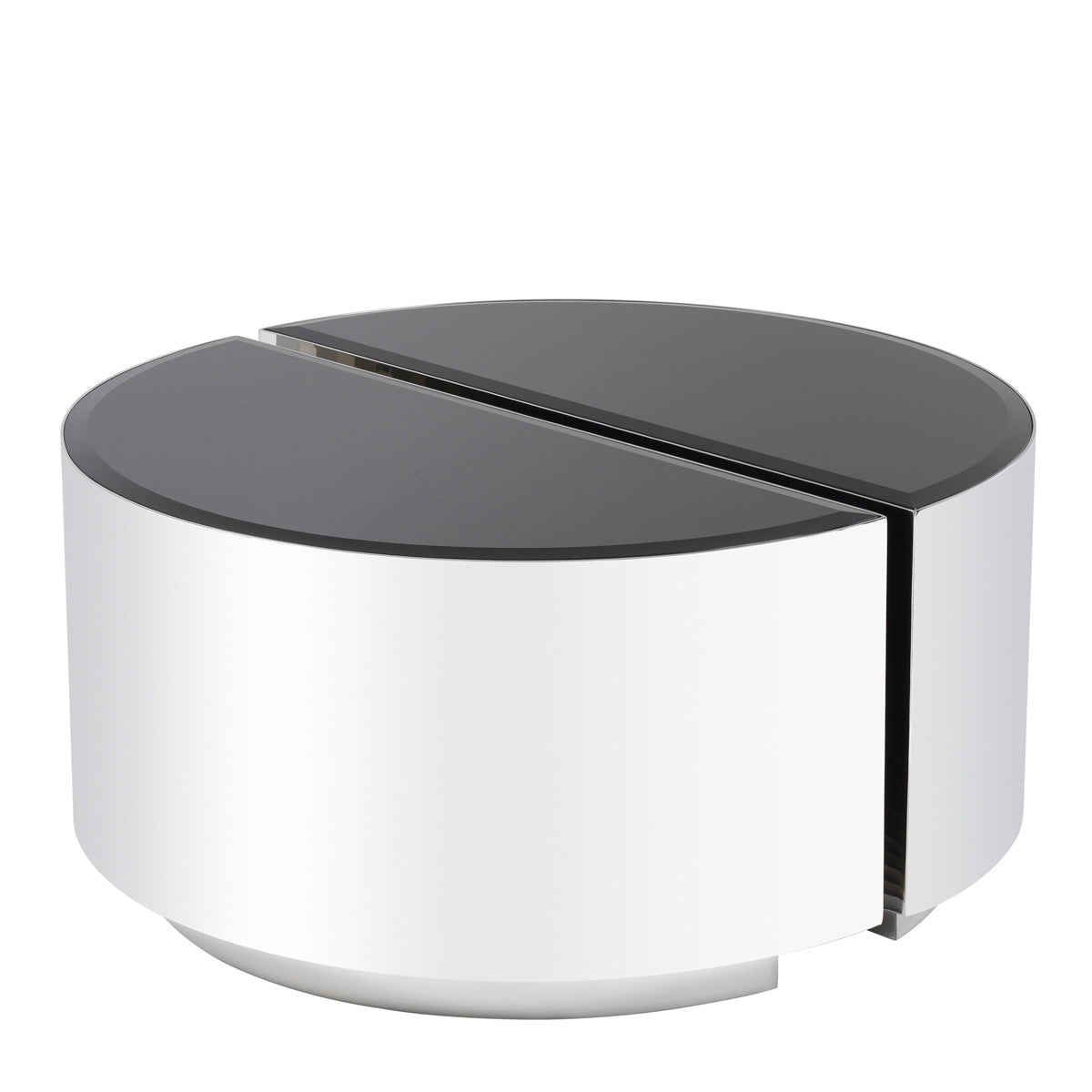 Eichholtz Side Table Astra polished ss set of 2 This stunning set of 2 semi-circular Astra Side Tables will give you a lot of layout options. Each t