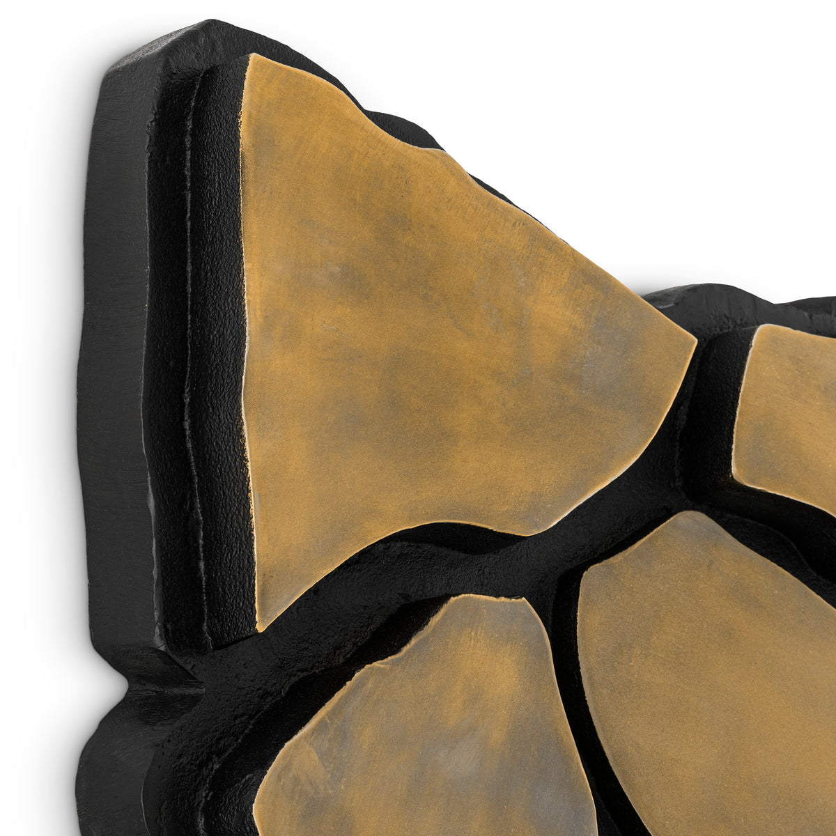 Eichholtz Wall Object Sova vintage brass finish Unveil the Wall Object Sova in vintage brass finish, a handmade sculpture defined by an organic, mos - 3