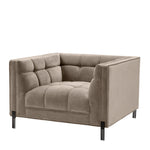 Eichholtz Chair Sienna savona greige velvet The sumptuous Sienna Chair pairs comfort with high-style. Featuring a t-shape, its backrest forms a