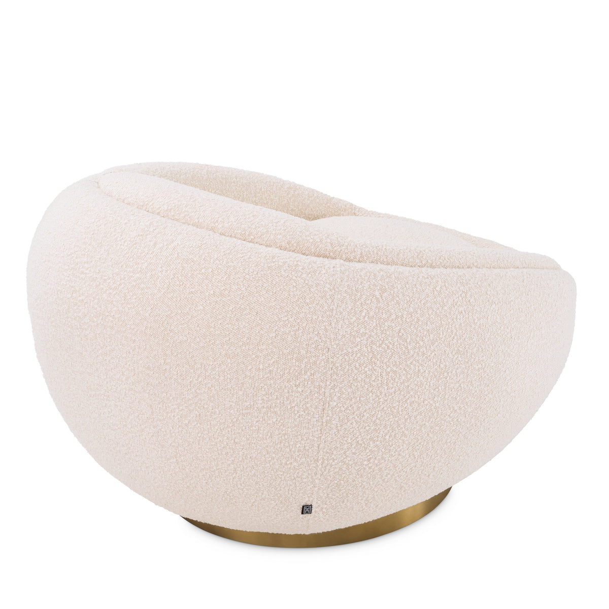 Eichholtz Swivel Chair Bollinger bouclé cream Bring a unique flair to any room with the charming Bollinger Swivel Chair. Whether you are looking f