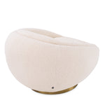 Eichholtz Swivel Chair Bollinger bouclé cream Bring a unique flair to any room with the charming Bollinger Swivel Chair. Whether you are looking f