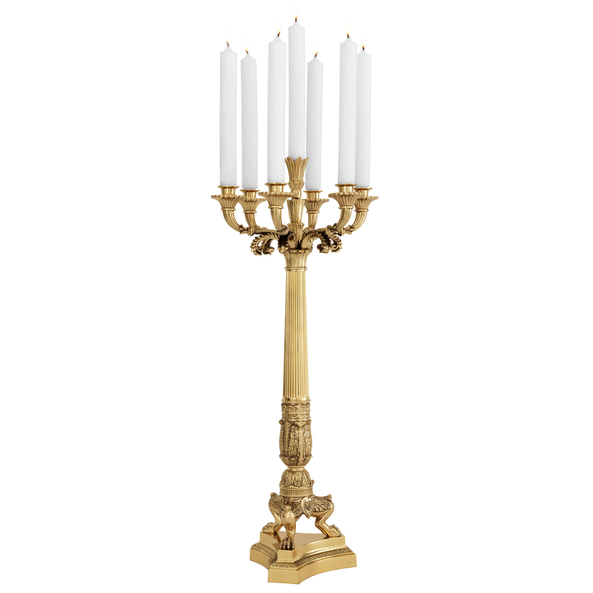 Eichholtz Candle Holder Jefferson polished brass finish Highlight the class of your interior with the chic Jefferson Candle Holder, by putting it on your l