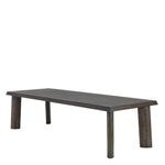 Eichholtz Dining Table Bari mocha straight oak veneer The Bari Dining Table has a minimal and robust look and stands out thanks to its angled legs and bev