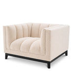 Eichholtz Chair Ditmar bouclé cream Resting upon a black finish base and upholstered in cream-coloured bouclé, Chair Ditmar will bring l