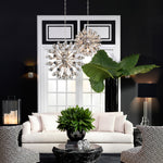 Eichholtz Chandelier Anto S nickel finish Let the sun shine in with the enchanting Anto S Chandelier. Strikingly modern, this beautiful ceilin