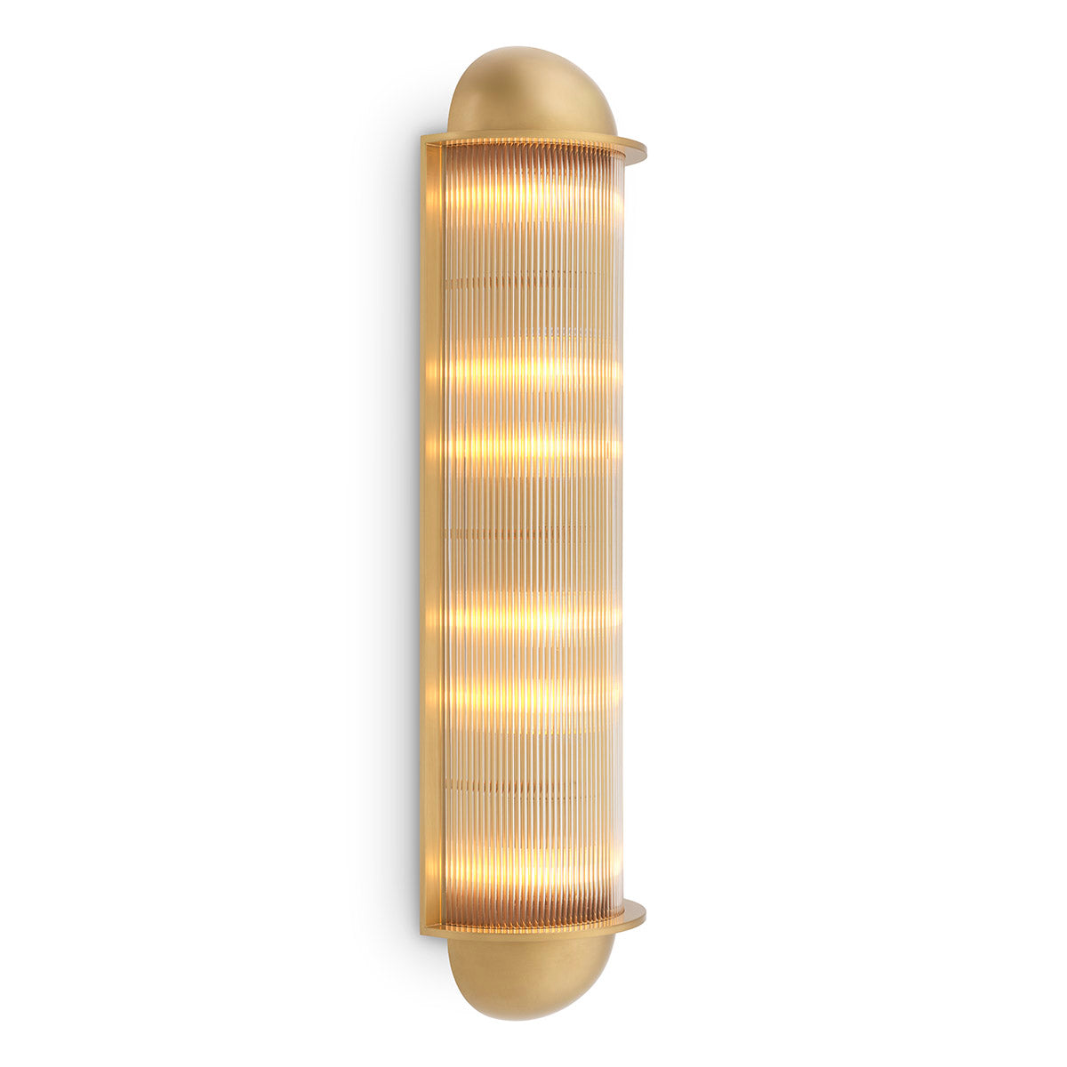 Eichholtz Wall Lamp Paolino antique brass finish The extra tall Paolino Wall Lamp will be a statement piece in your home. This beautiful luminaire ha