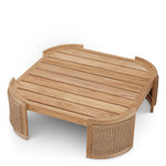 Eichholtz Outdoor Coffee Table Marenzo natural teak faux rattan Transform outdoor lounging with the Outdoor Coffee Table Marenzo, featuring a sustainably sourced te - 4