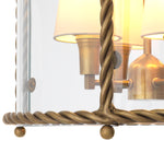Eichholtz Pendant Preston vintage brass finish incl white shades Discover the Pendant Preston in vintage brass finish, a handmade lantern-style pendant where a twist - 7