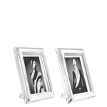 Eichholtz Picture Frame Theory S crystal glass set of 2 This 2-piece set of Theory S Picture Frames is an elegant example of what makes photo frames such s