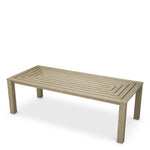 Eichholtz Outdoor Dining Table Vistamar aged teak Elevate outdoor dining with the Outdoor Dining Table Vistamar in aged teak. Featuring a modern desig - 2