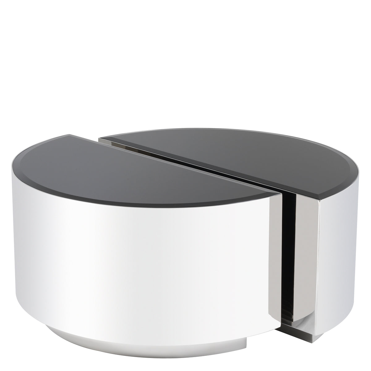Eichholtz Side Table Astra polished ss set of 2 This stunning set of 2 semi-circular Astra Side Tables will give you a lot of layout options. Each t