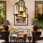 Eichholtz Lantern Monticello L cm black finish Tastefully blending contemporary design with a touch of industrial flair, the Monticello L Lantern i