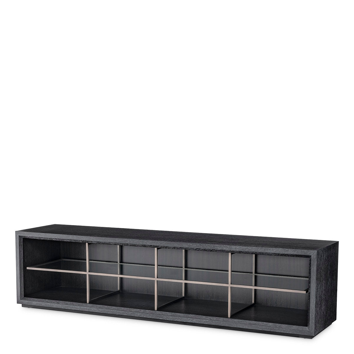 Eichholtz TV Cabinet Hennessey L charcoal grey oak veneer Bring a modern feel to your living room or entertainment space with TV Cabinet Hennessy L. Pairin