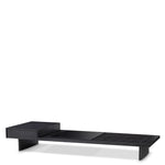 Eichholtz Coffee Table The Crest charcoal grey oak veneer incl glass top Pairing rich materials with sleek design, Coffee Table The Crest brings form and f