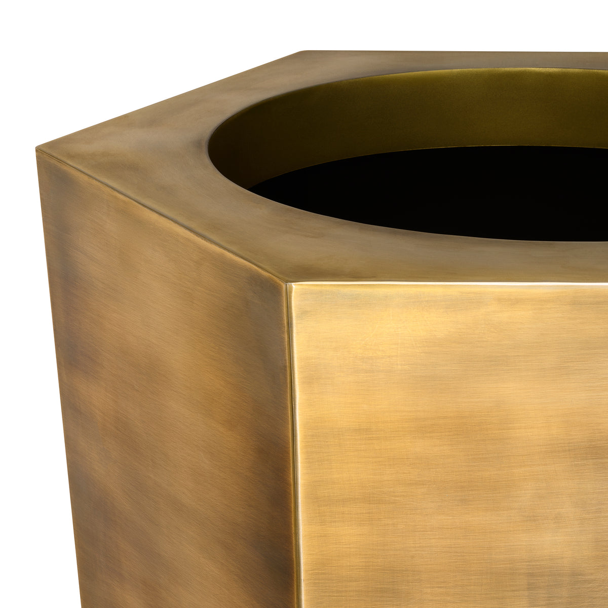 Eichholtz Planter Montura high vintage brass finish Elevate your indoor greenery with the Planter Montura, handmade in stainless steel and finished in v - 5