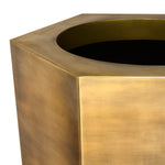 Eichholtz Planter Montura high vintage brass finish Elevate your indoor greenery with the Planter Montura, handmade in stainless steel and finished in v - 5