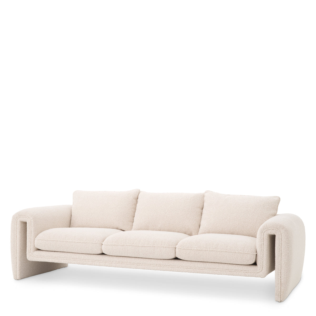 Eichholtz Sofa Tondo bouclé cream Anchor your living room in contemporary style and impeccable comfort with the Tondo Sofa. Consisting