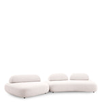 Eichholtz Sofa Residenza lyssa off-white Soft curves and sumptuous materials merge in the modular design of Sofa Residenza. Accentuated by pl - 3