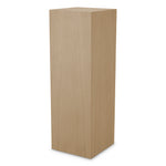 Beige rectangular plinth on a white background