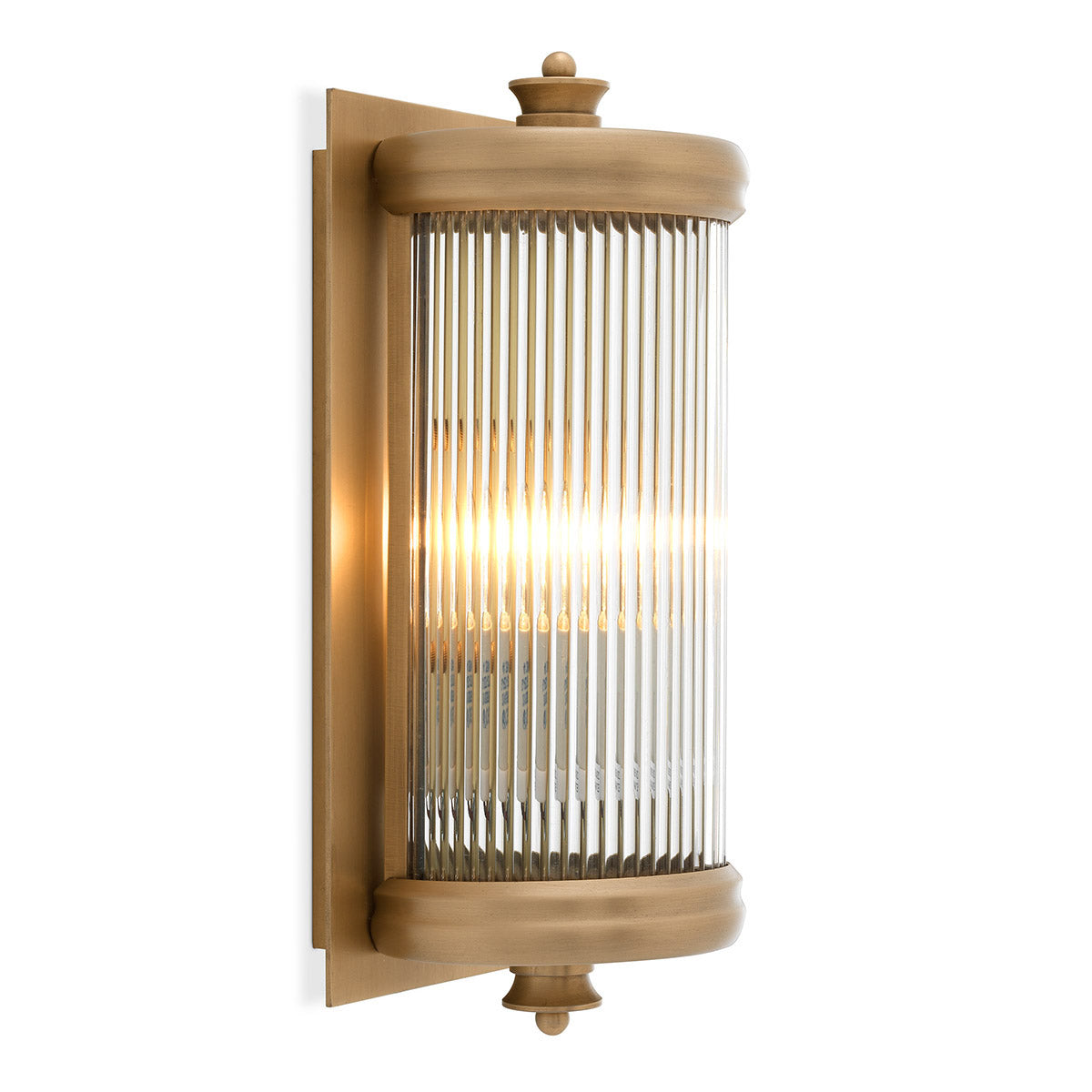 Eichholtz Wall Lamp Glorious S — Matte Brass, Clear Glass hero image (Image 1)