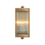 Wall Lamp Glorious S by Eichholtz in a styled setting — Matte Brass, Clear Glass (Image 4)