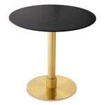 Dining Table Terzo Round Brushed brass finish | ceramic slate look Tables 115555 3