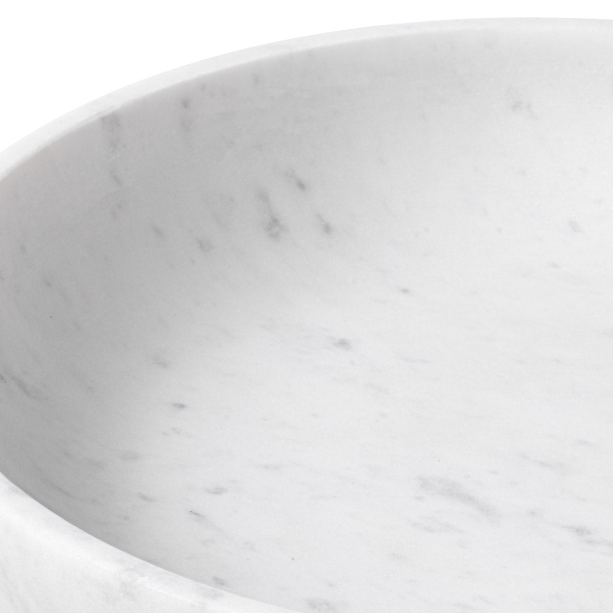 Bowl Revolt by Eichholtz in a styled setting — White Marble (Image 4)