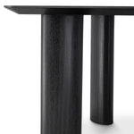 Alternate perspective of Dining Table Bergman L — Charcoal Grey Oak Veneer finish (Image 6)