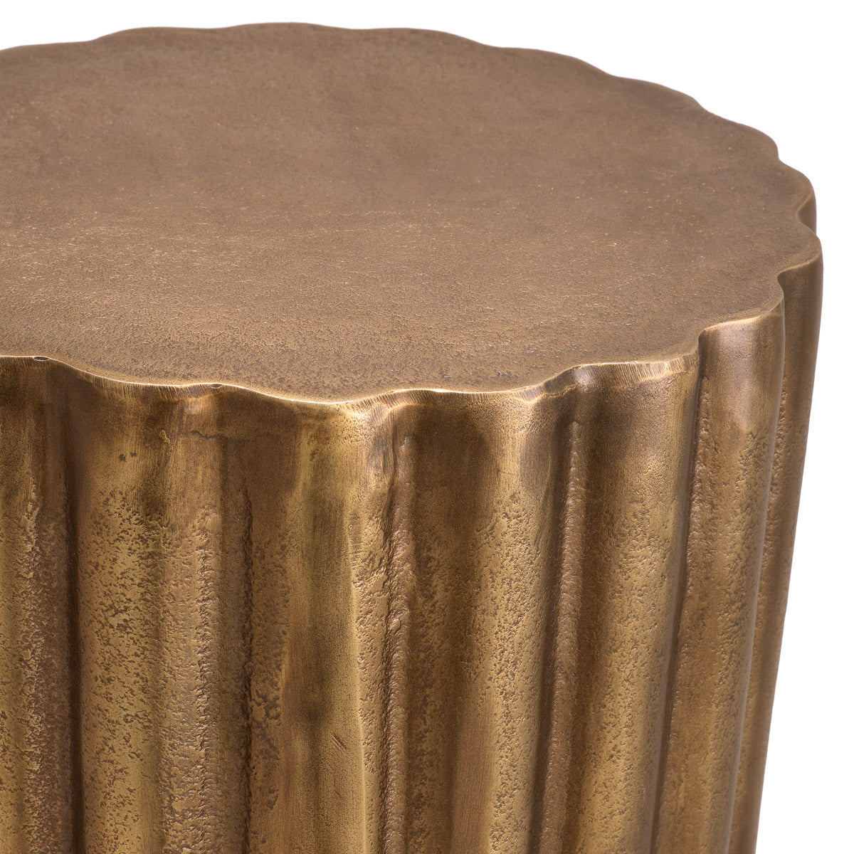 Side Table Padua S by Eichholtz in a styled setting — Antique Brass (Image 4)