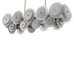 Chandelier Hyde Vintage brass finish | handmade glass Lighting 118358UL 4