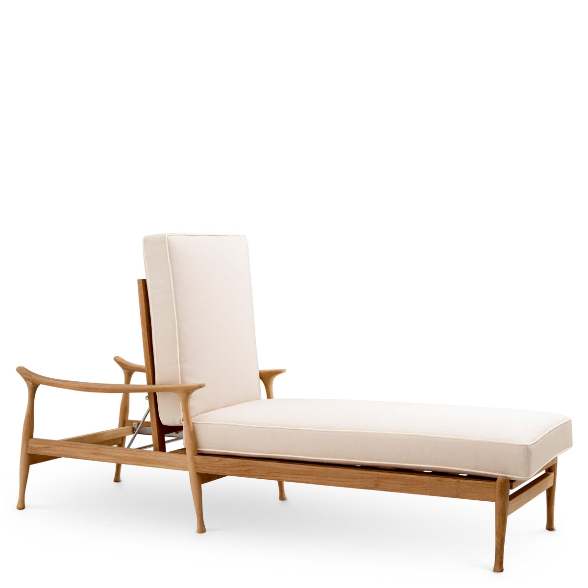 Outdoor Daybed Manzo Natural teak | flores off-white Outdoor 118465 5