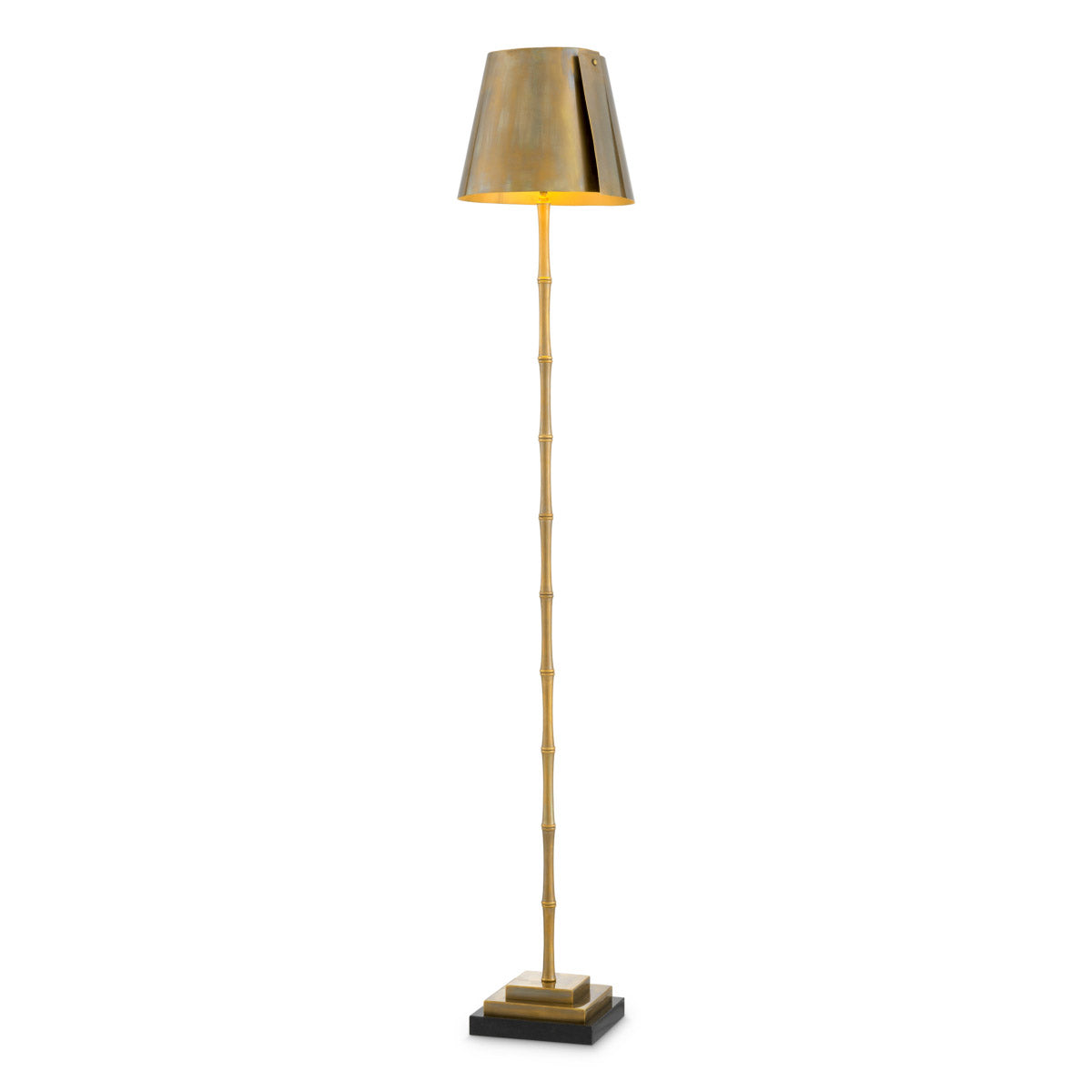Floor Lamp Seraphina Vintage brass finish | black granite base Lighting 118941UL 2