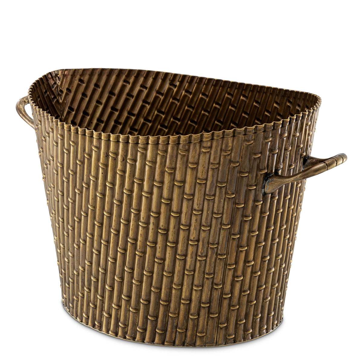 Wine Cooler Barletta S by Eichholtz in a styled setting — Vintage Brass (Image 4)