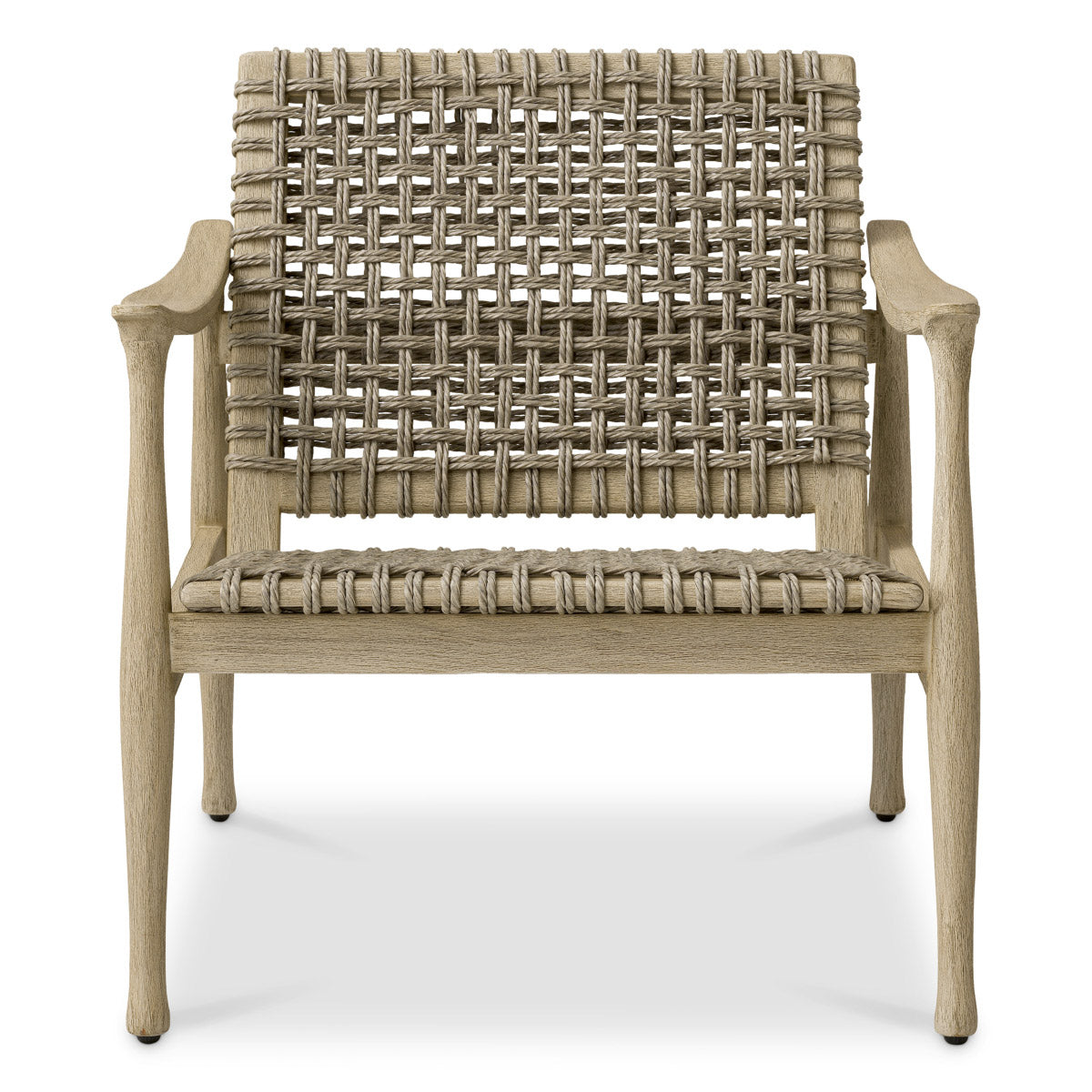 Outdoor Chair Manzo Aged teak | greige rope Outdoor 119230 4